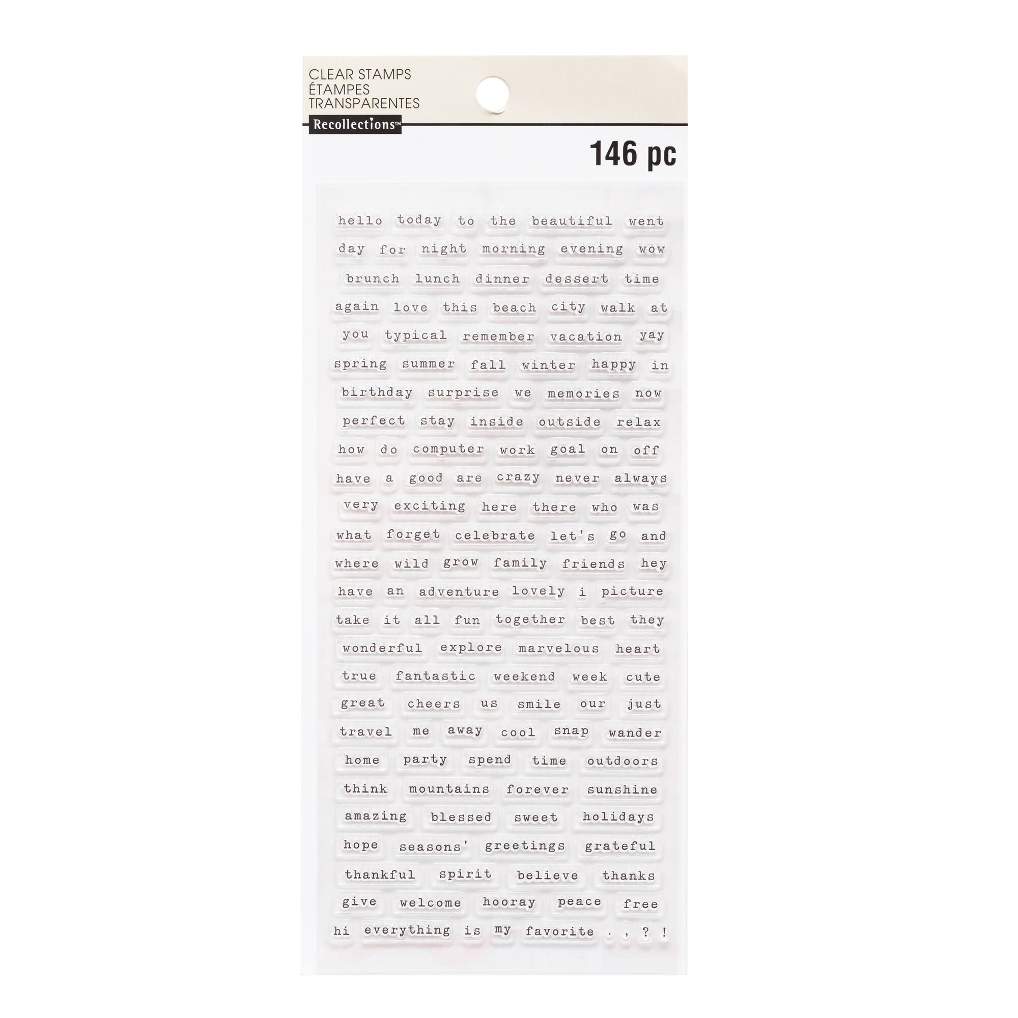 Word-Fetti Clear Stamps by Recollections™